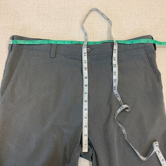 Cutter & Buck BainBridge Golf Pant Mens 36x27 Gray Flat Front Performance Chino - Picture 8 of 13